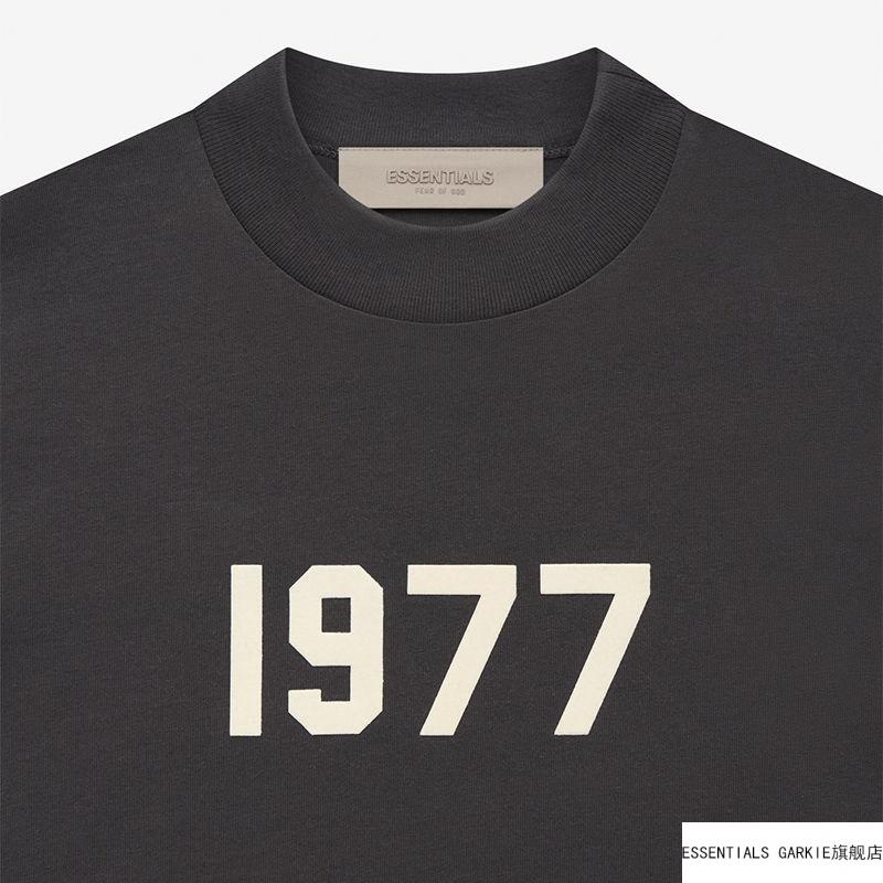 essentialsgarkie2022新款复线胸前数字1977印花短袖高街潮流t恤男青