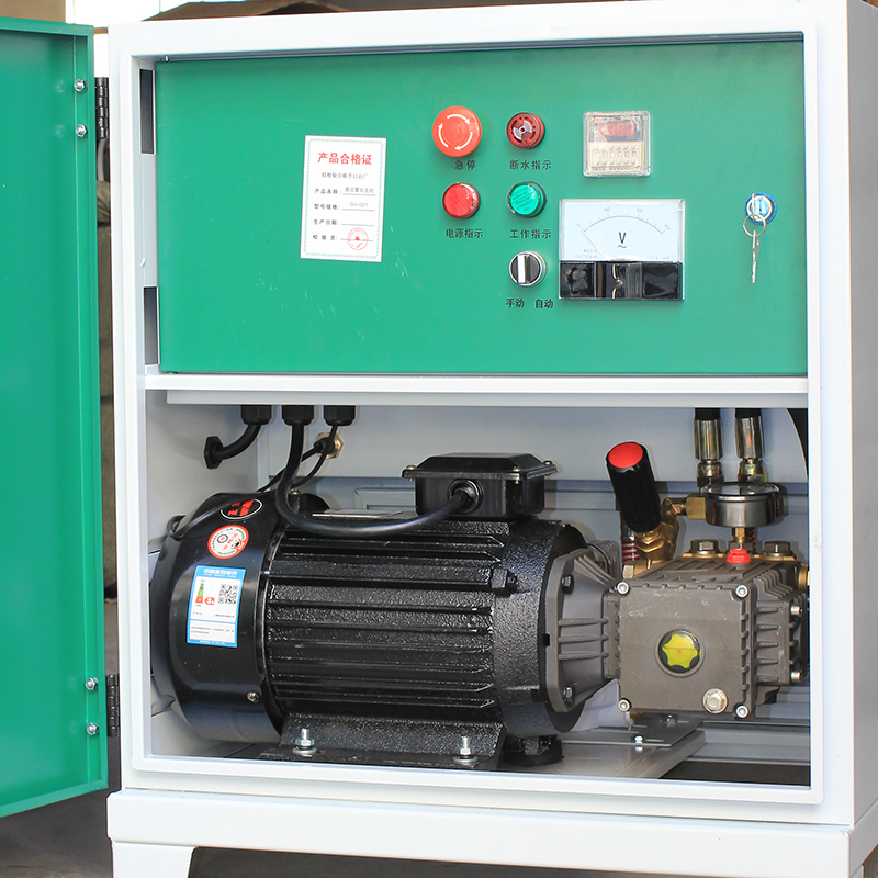 适用工地围挡喷淋造雾机全自动景观喷雾造雾设备高压围墙除尘雾化6升