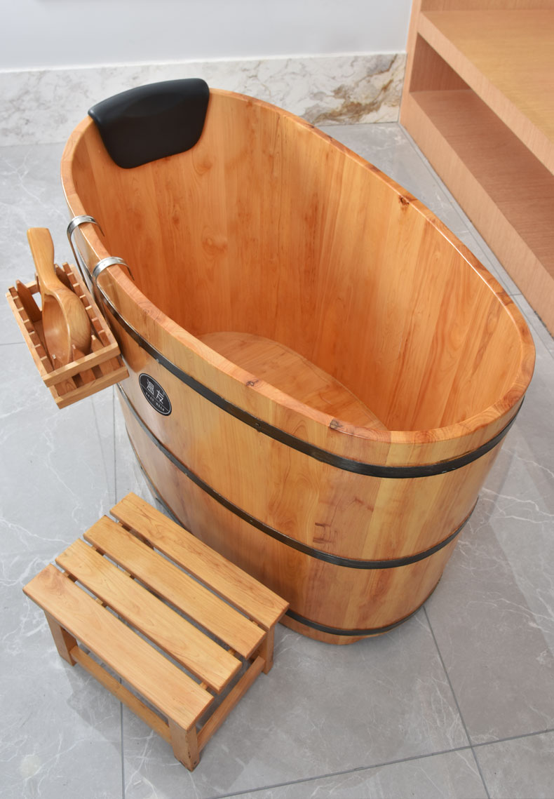 木制浴缸香柏木泡澡桶家用全身大人洗澡盆沐浴汗蒸桶成人儿童澡盆木桶