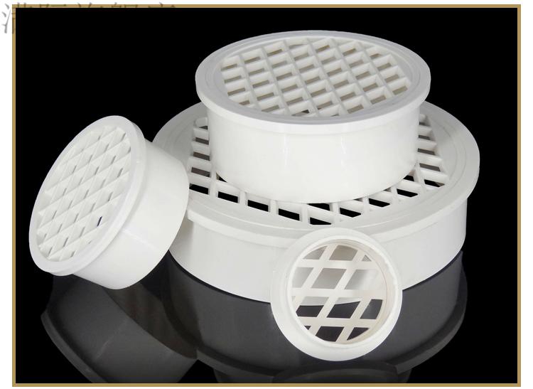 室内户外内插防臭地漏50/75管圆形pvc地漏盖防堵防鼠110管过滤网 pvc