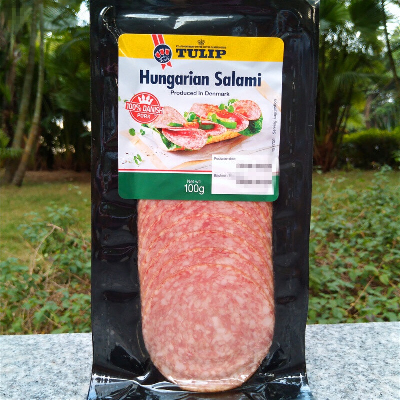 丹麦郁金香熟辣味猪肉香肠萨拉米切片tulip danish pork salami 22年7