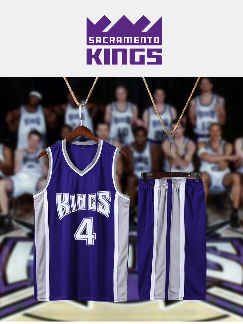 国王队白巧克力55号贾森威廉姆斯球衣韦伯毕比篮球服套装男定制a3033