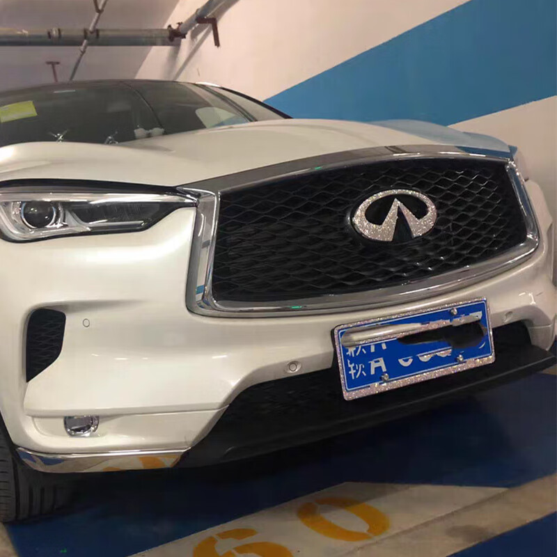 適用於英菲尼迪q50l車標貼車標鑲鑽q60q70qx80qx50g25q50l汽車裝飾車