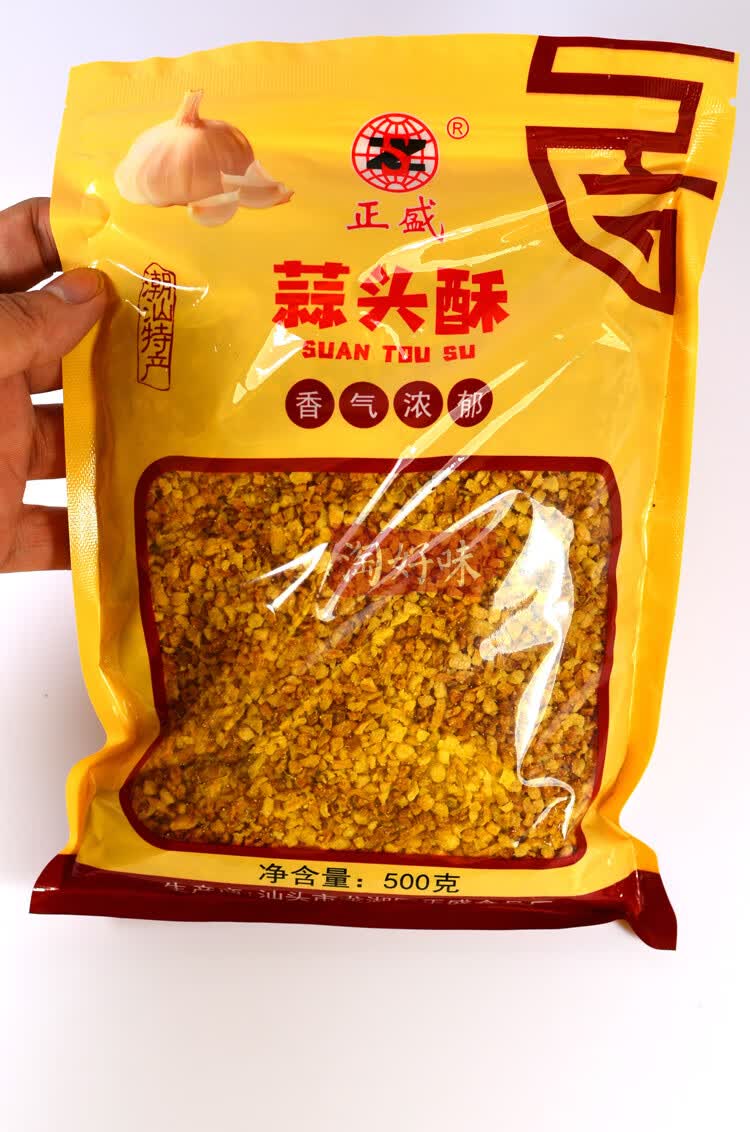 500g蒜头酥油炸蒜蓉蒜末炸蒜酥干蒜蓉粒油蒜酥调料潮汕蒜蓉酥商用