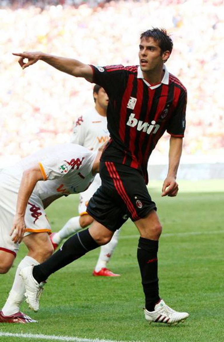 苛鱼 滕讯体育同款0910ac米兰球衣卡卡贝克汉姆小罗经典周年纪念