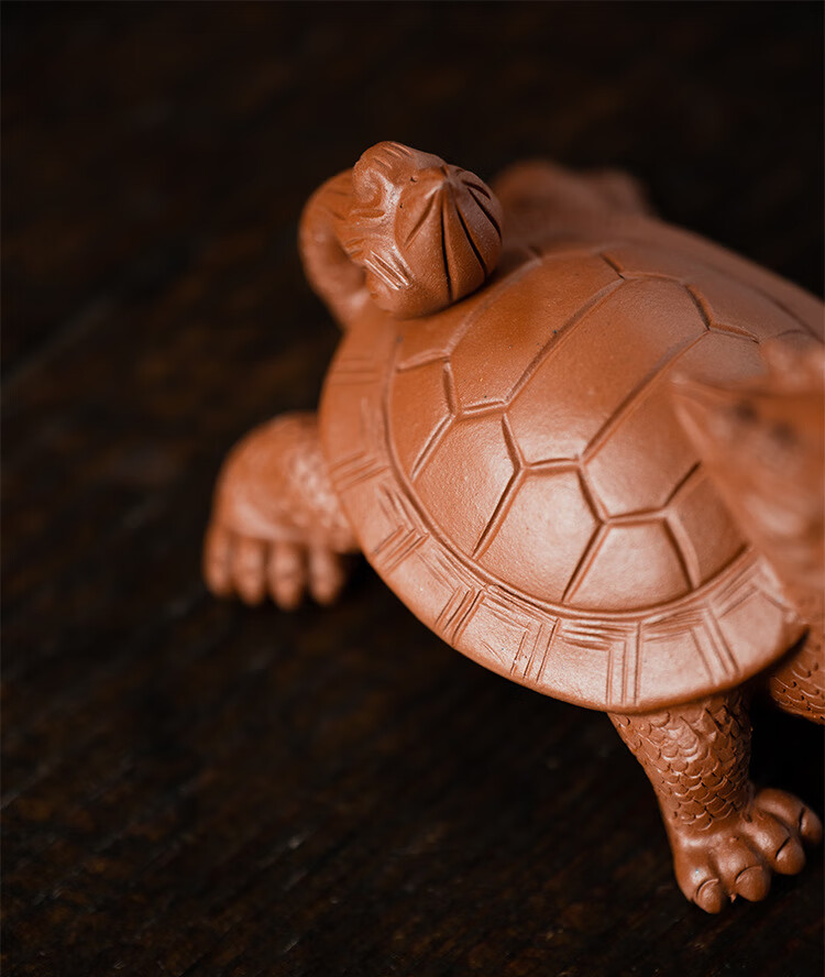 官方旗舰宜兴紫砂茶宠龙龟乌龟摆件茶具茶道茶盘配件工艺品摆件礼品