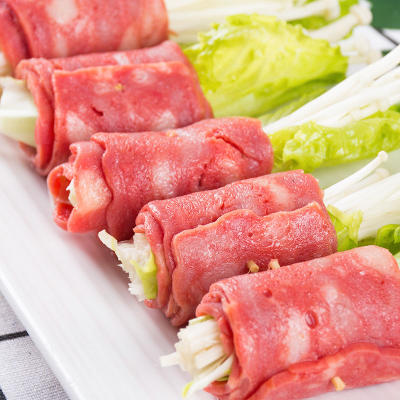 清真牛肉培根牛肉培根400g手抓饼披萨烘焙早餐食材家用烧烤原料牛肉