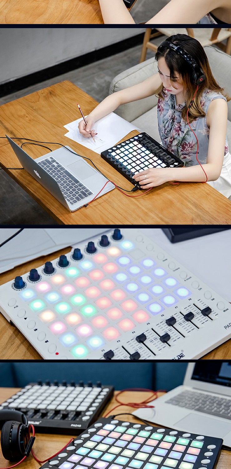 花琳魅laun电音打击垫chpad抖音初学者迷笛控制器碟乐器midi键盘dj