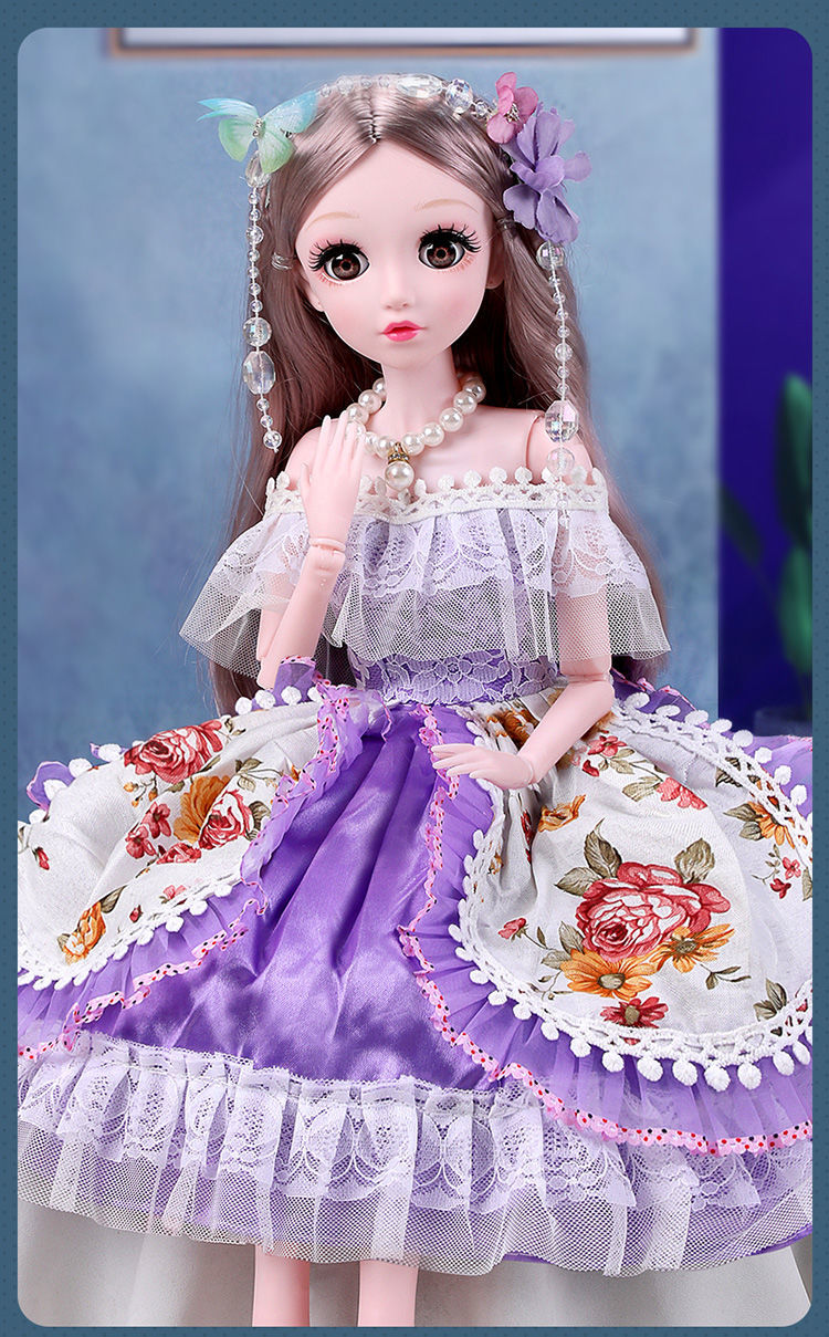 60厘米超大号芭比娃娃新款套装女孩公主会说话儿童玩具礼物衣服布