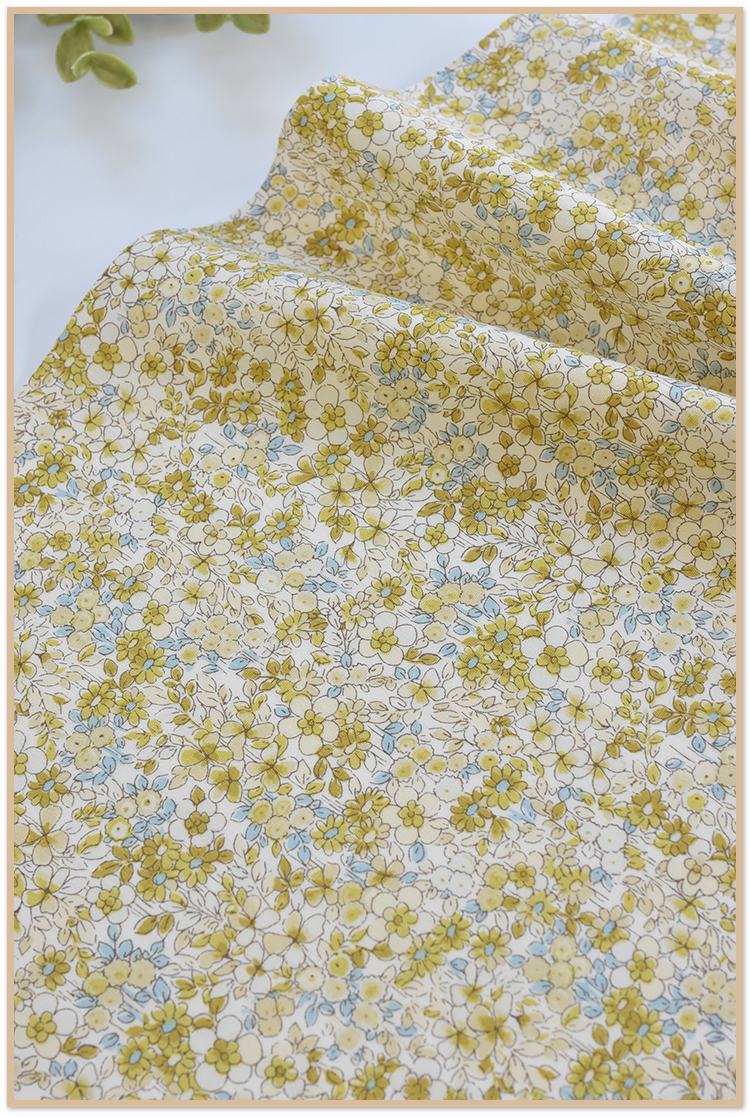 小碎花布料日本进口面料小林印花布可爱小碎花布料衣服裙子童装衬衫