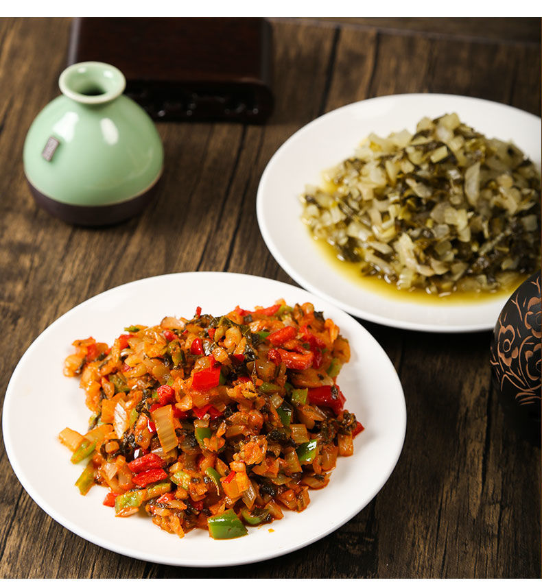 安徽特产腌白菜酸菜下饭菜咸菜雪菜老坛腌制整颗泡菜白菜1斤装腌白菜