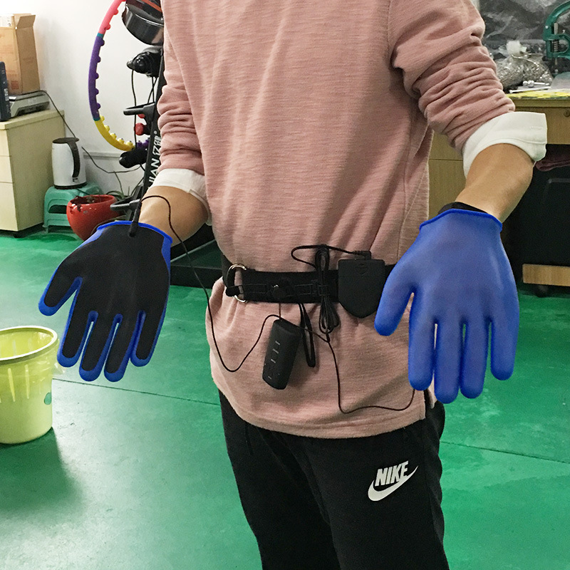 乐乐窝硅胶手套导电游戏玩具高潮男用女用配件成人紫色