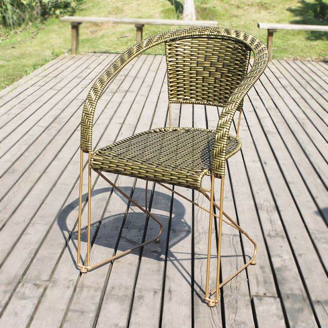 藤椅 围椅麻将椅子编椅藤椅子胶藤椅单个腾椅藤制滕椅藤椅靠背椅办公