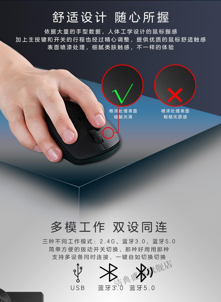 联想无线鼠标蓝牙小新双模笔记本电脑howard无线鼠标商务办公学生子芒