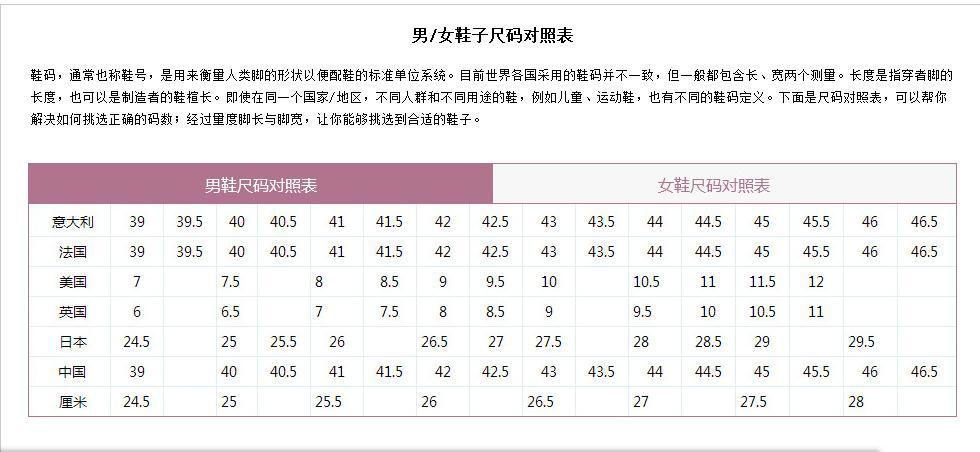 23cm鞋码图片