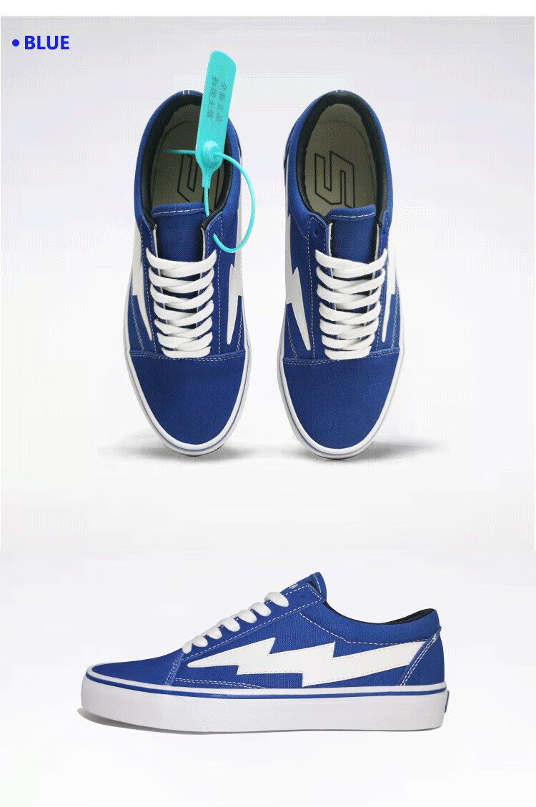 美版复仇风暴闪电鞋revenge复古x潮流storm低帮帆布鞋男百搭情侣滑板