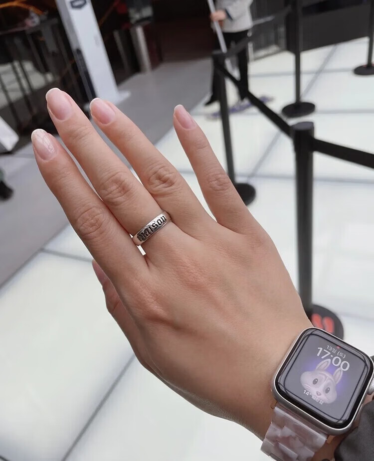 gucci 古驰 maison de amour百搭戒指925银色 送男友女友 9mm爱之屋戒