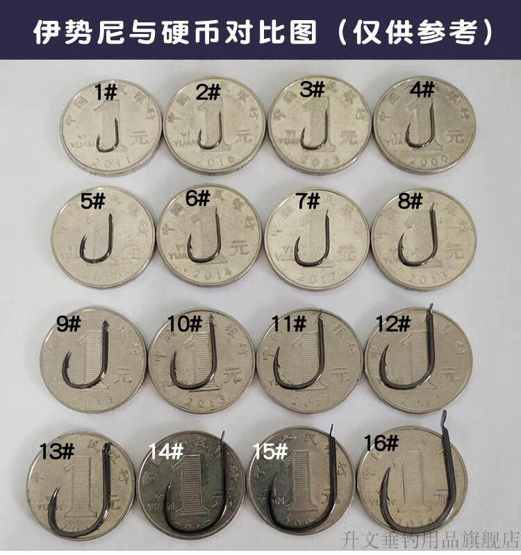 鱼钩日本进口散装伊势尼 有倒 刺无倒刺鲫鱼鲤鱼钓大物爆炸钩宝狐