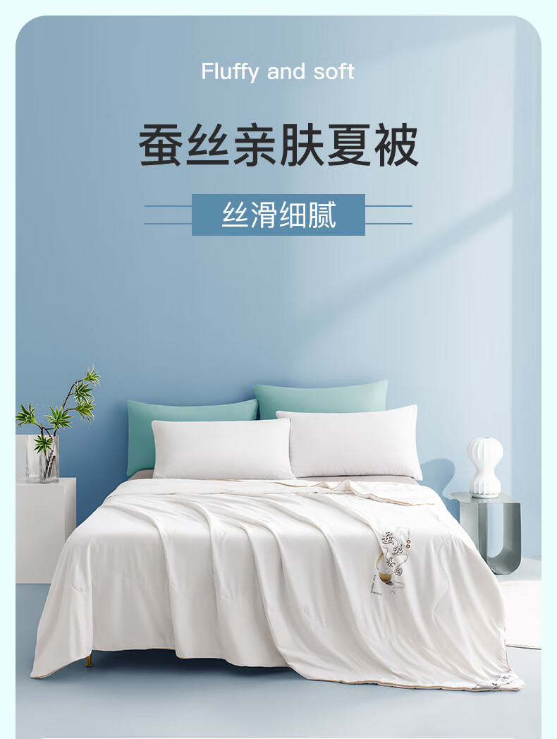 波司登夏凉蚕丝被夏凉被子空调被夏季薄款夏天春秋被芯单双人宿舍儿童