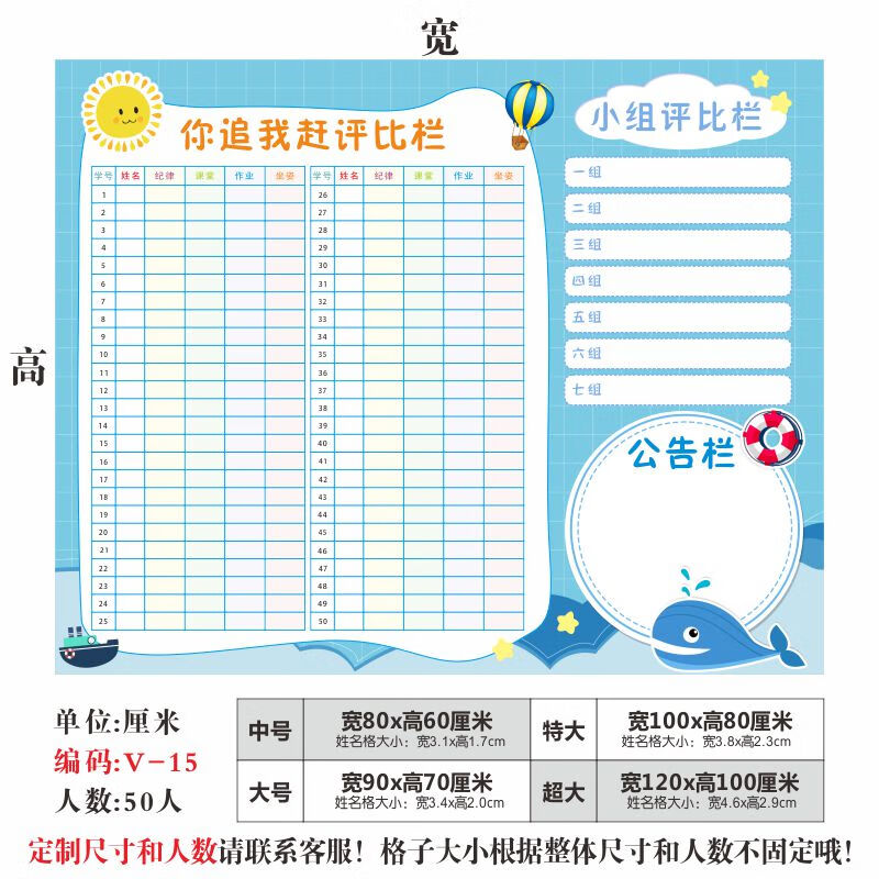 普單表揚欄牆紙評比欄牆貼小學教室佈置裝飾文化牆貼託管班幼兒園班級