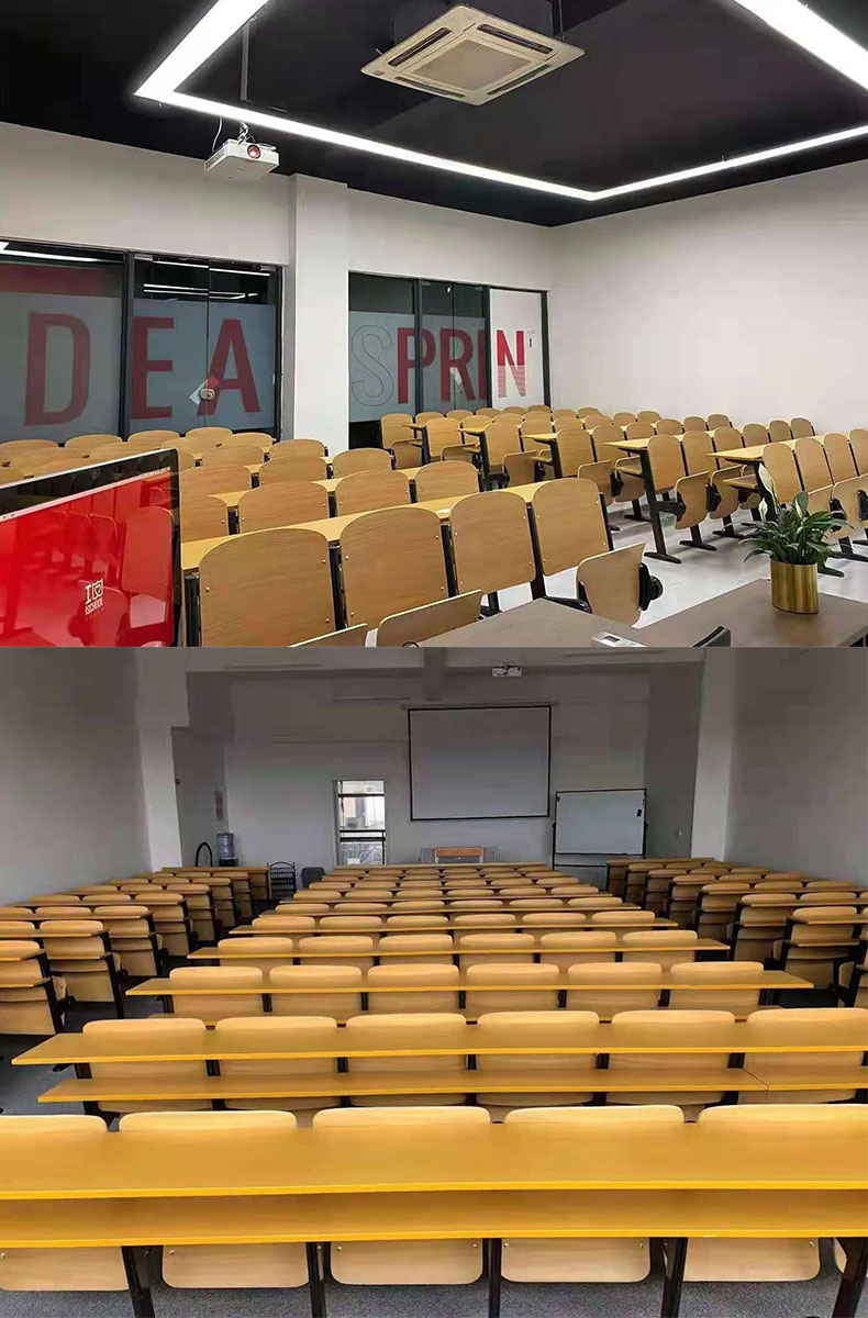 【优选好物】阶梯教室桌椅阶梯教室连排椅大学课桌椅学校多媒体教室
