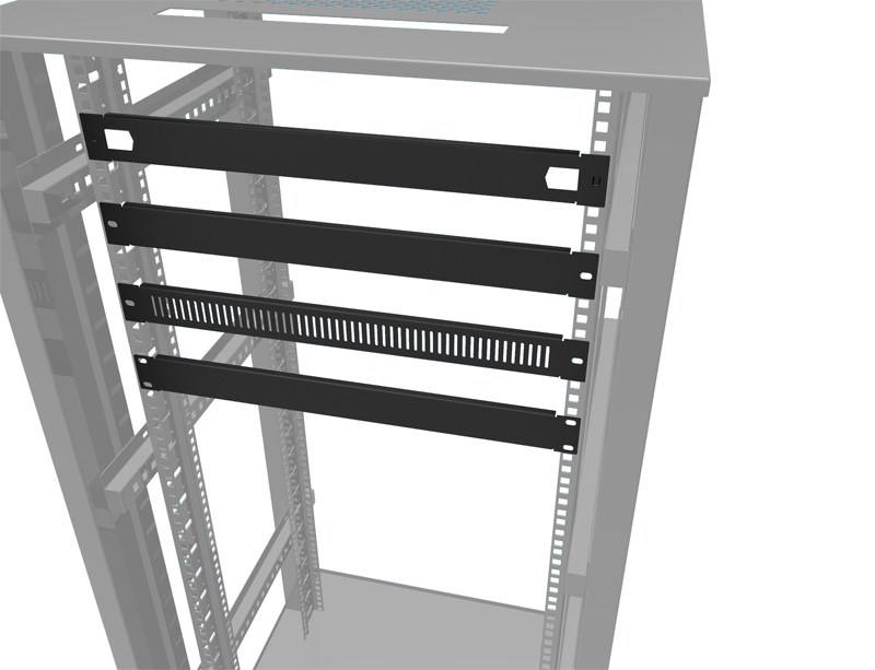 2u机柜挡板 光纤配线柜盲板 机房布线空白假面板 盖板背板封口板 磨砂
