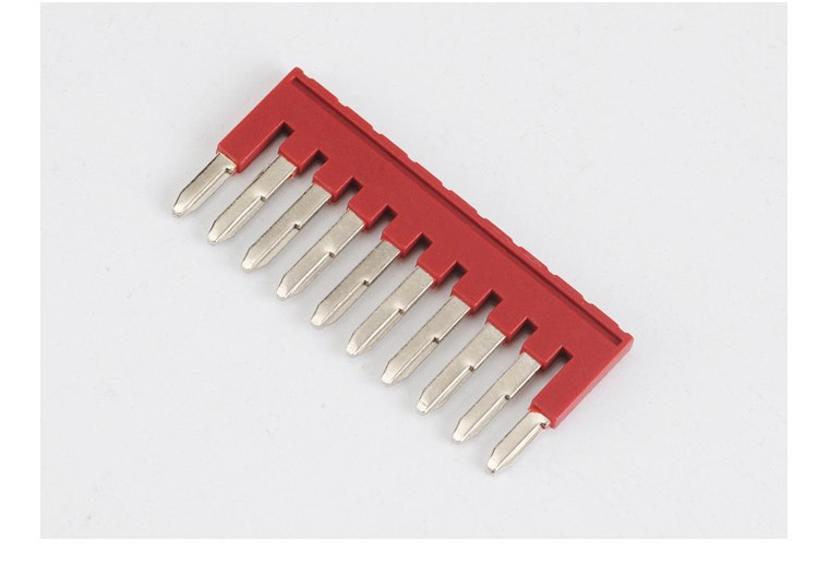 弹簧式端子中心连接条fbs105配套ptst25平方端子连接条短接片