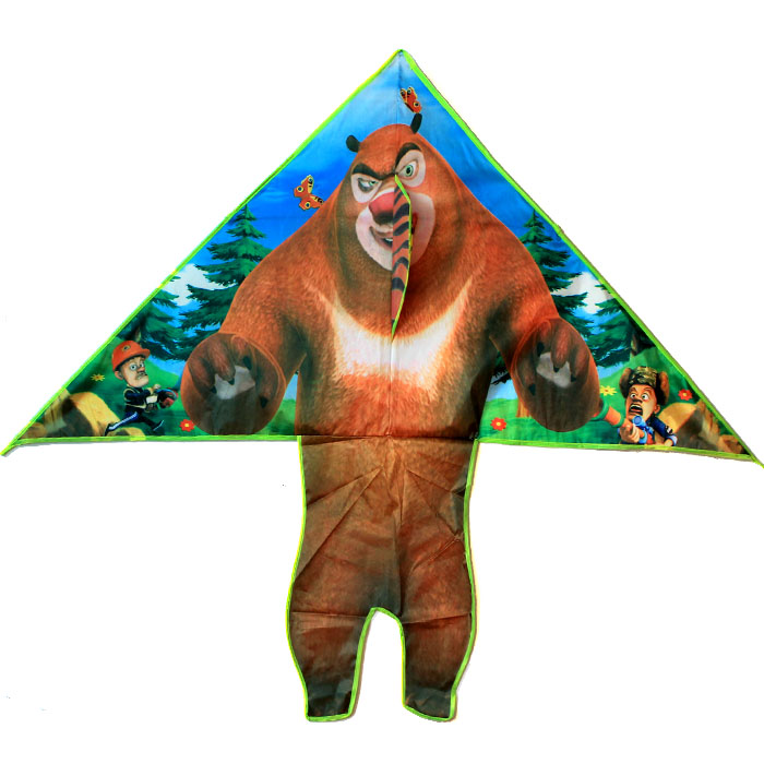 2022新款熊出没风筝潍坊风筝 卡通图案儿童风筝 熊大熊二熊出没微风