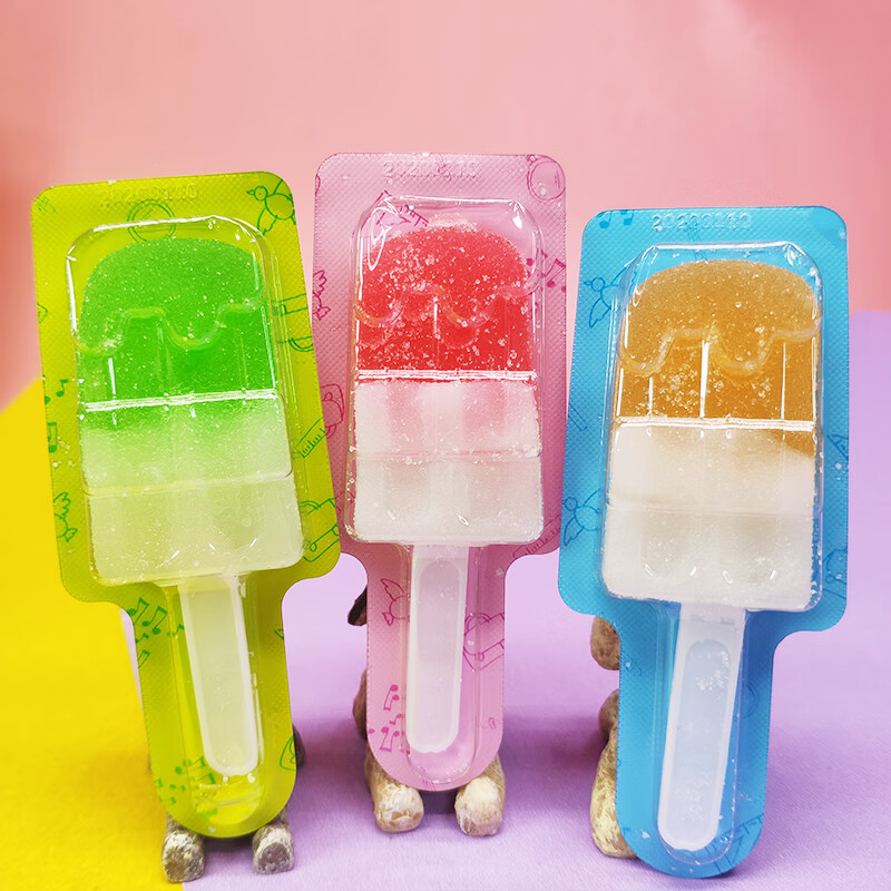 雪糕棒棒糖冰棒糖果果拌糖水果味23g50支发整盒软糖六一10根