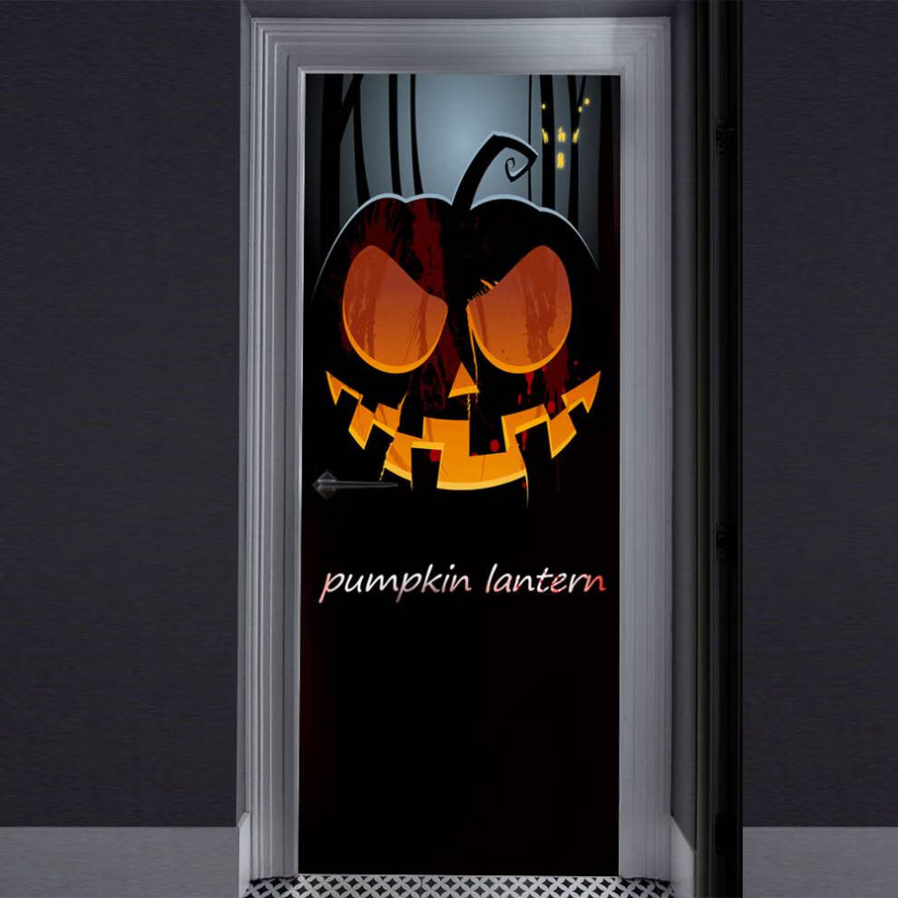 小丑门贴 万圣节恐怖修女幽灵小丑3d门贴木门节日装饰贴纸墙贴 mt057