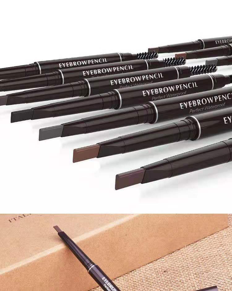 双头眉笔防水防汗不脱色不晕妆自然持久雾画眉粉女水一字眉初学者黑色