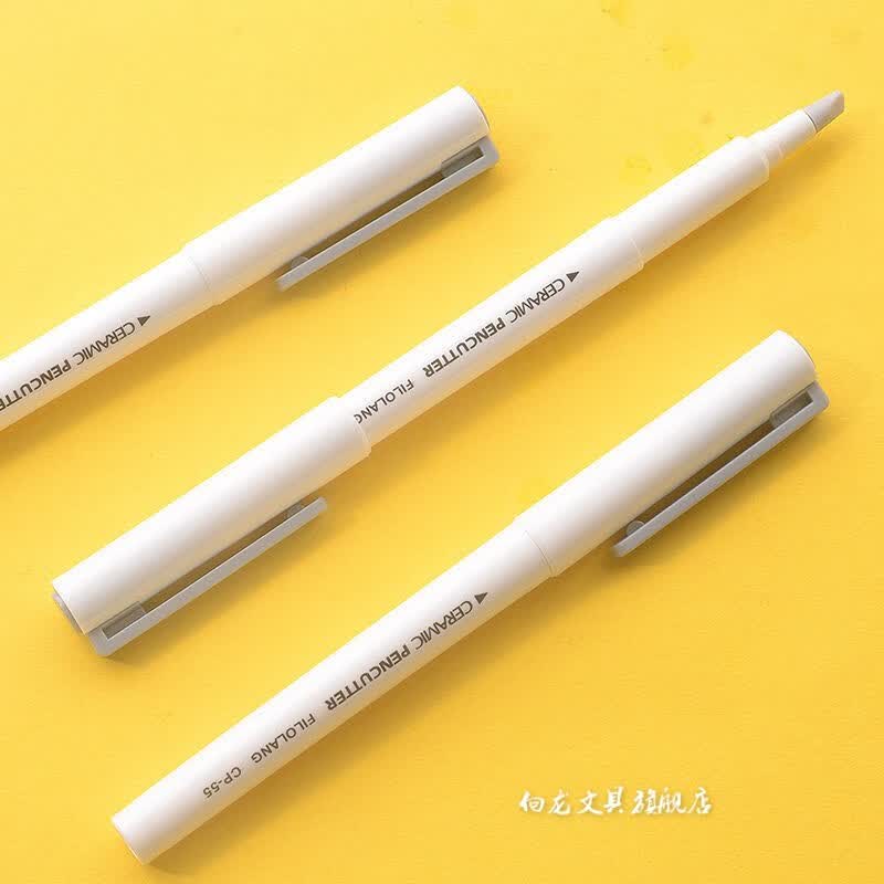 清风啸笔试陶瓷笔 笔式陶瓷刀裁纸刀手工刀手账专用工具雕刻刀笔壁纸