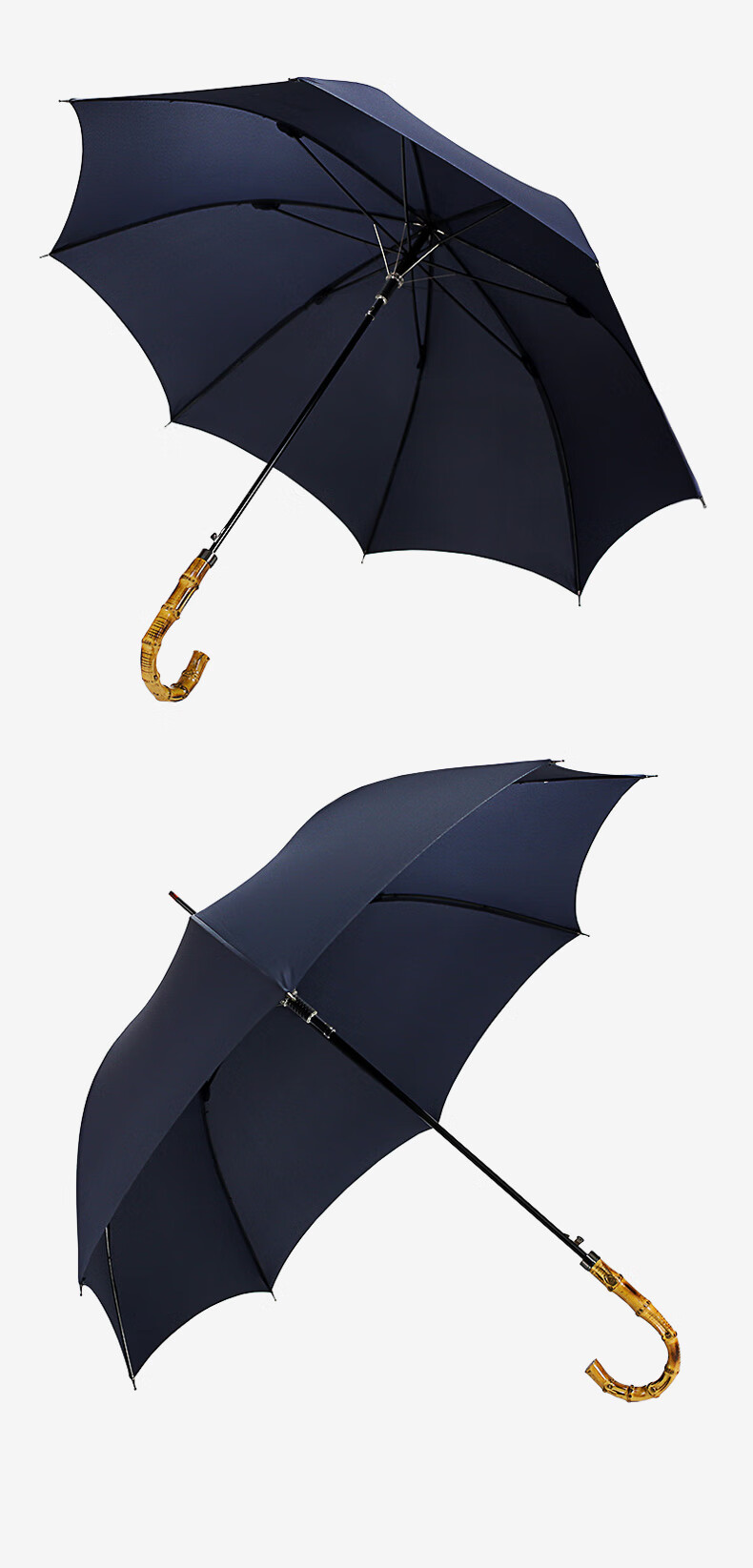 英国手工复古绅士雨伞高端自动抗暴雨弯柄直杆超大速干竹节长柄伞纯