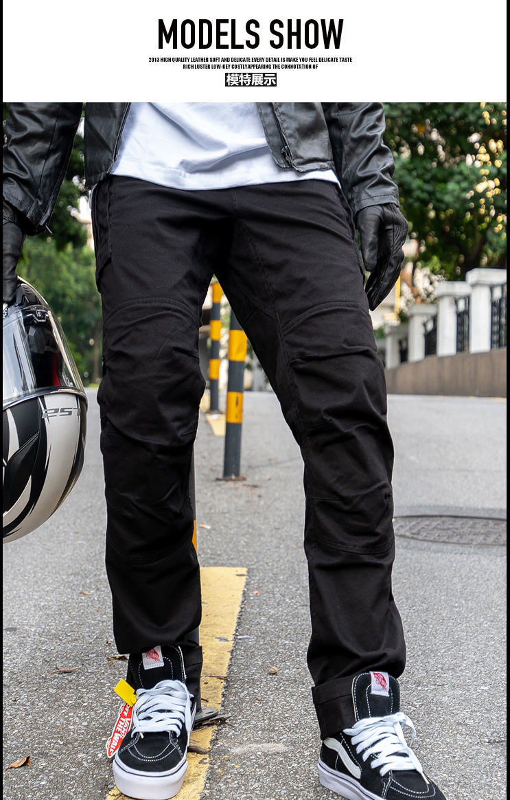 大胖子佳选闪电蝎子同款摩托骑行裤男工装复古透气机车裤哈雷赛车四季