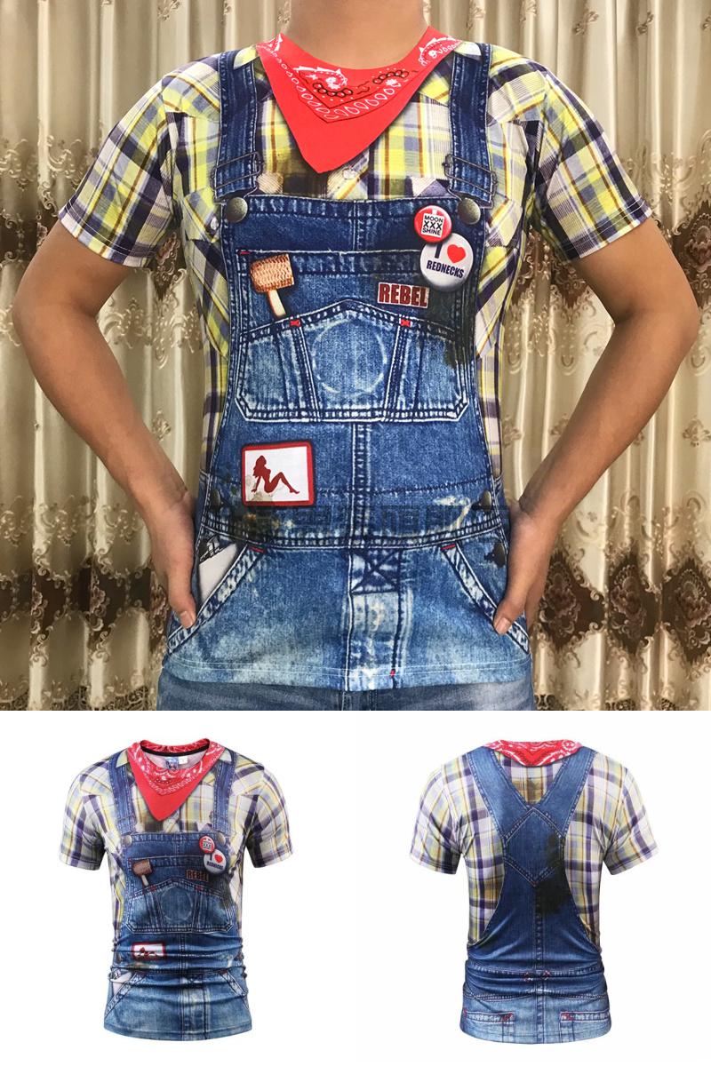 假肌肉t恤男肌肉装短袖男t恤个性逼真cosplay假胸肌假腹肌衣服年会