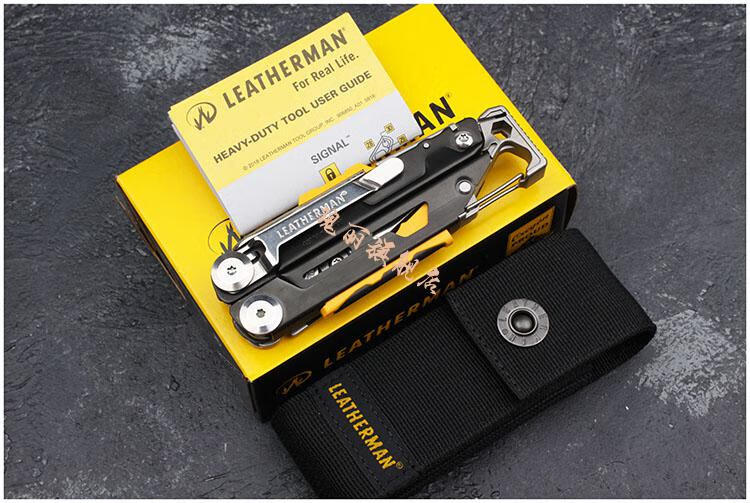 leatherman莱特曼莱泽曼signal烽火户外多用途露营组合工具钳 暗红色