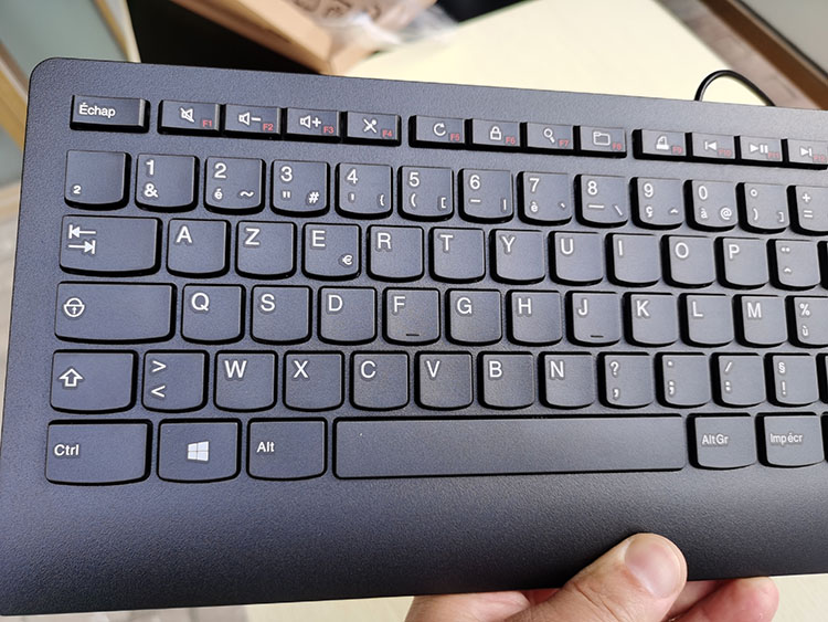 全新联想法国法语键盘法文电脑键盘usb接口ps2联想法文usb方口白色