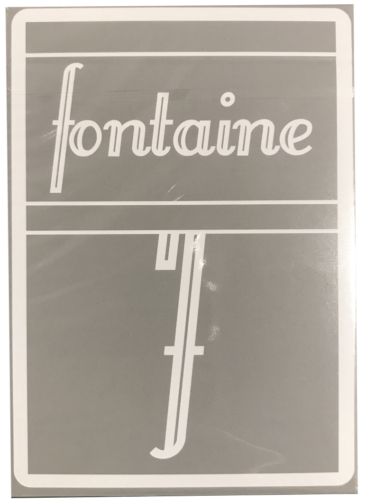 皮皮纸牌方丹纯色fontaine黑方丹蓝粉花切扑克全新方丹