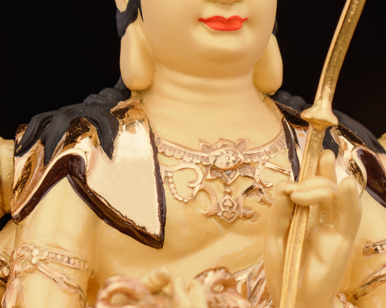 铜一家大随求菩萨佛像摆件黄铜鎏金大随求佛母观音