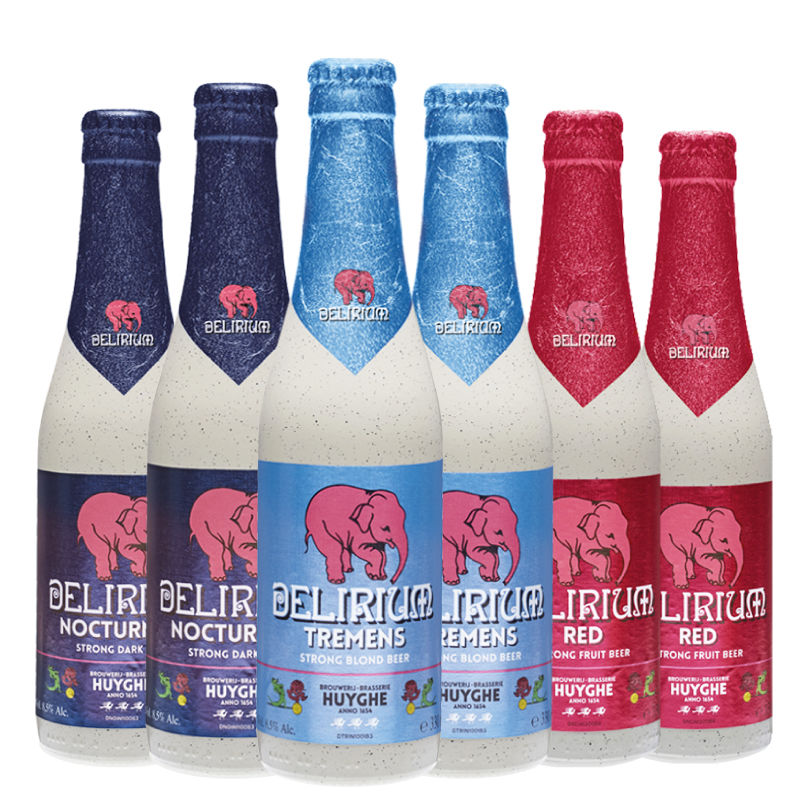 白象啤酒比利时深粉象浅粉象给劲樱桃粉象精酿啤酒组合330ml樱桃粉象6