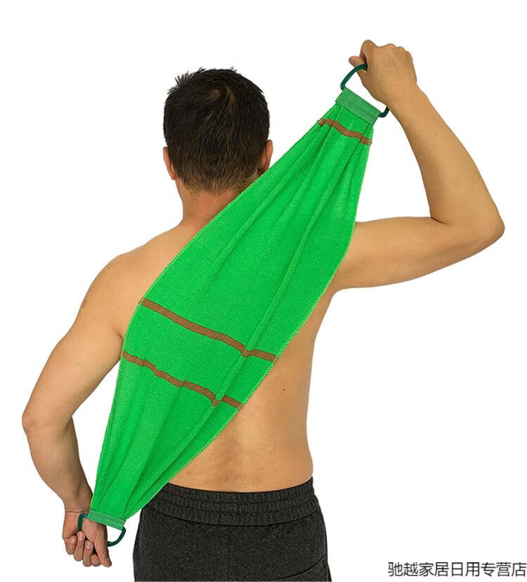 搓背巾男澡巾布搓澡巾粗砂搓后背长条洗澡巾拉背巾不求人擦背巾神器
