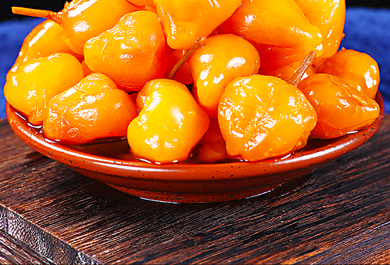 自良家广西五彩泡椒灯笼椒七彩小米辣珍珠野山椒腌酱油泡酸辣椒特产