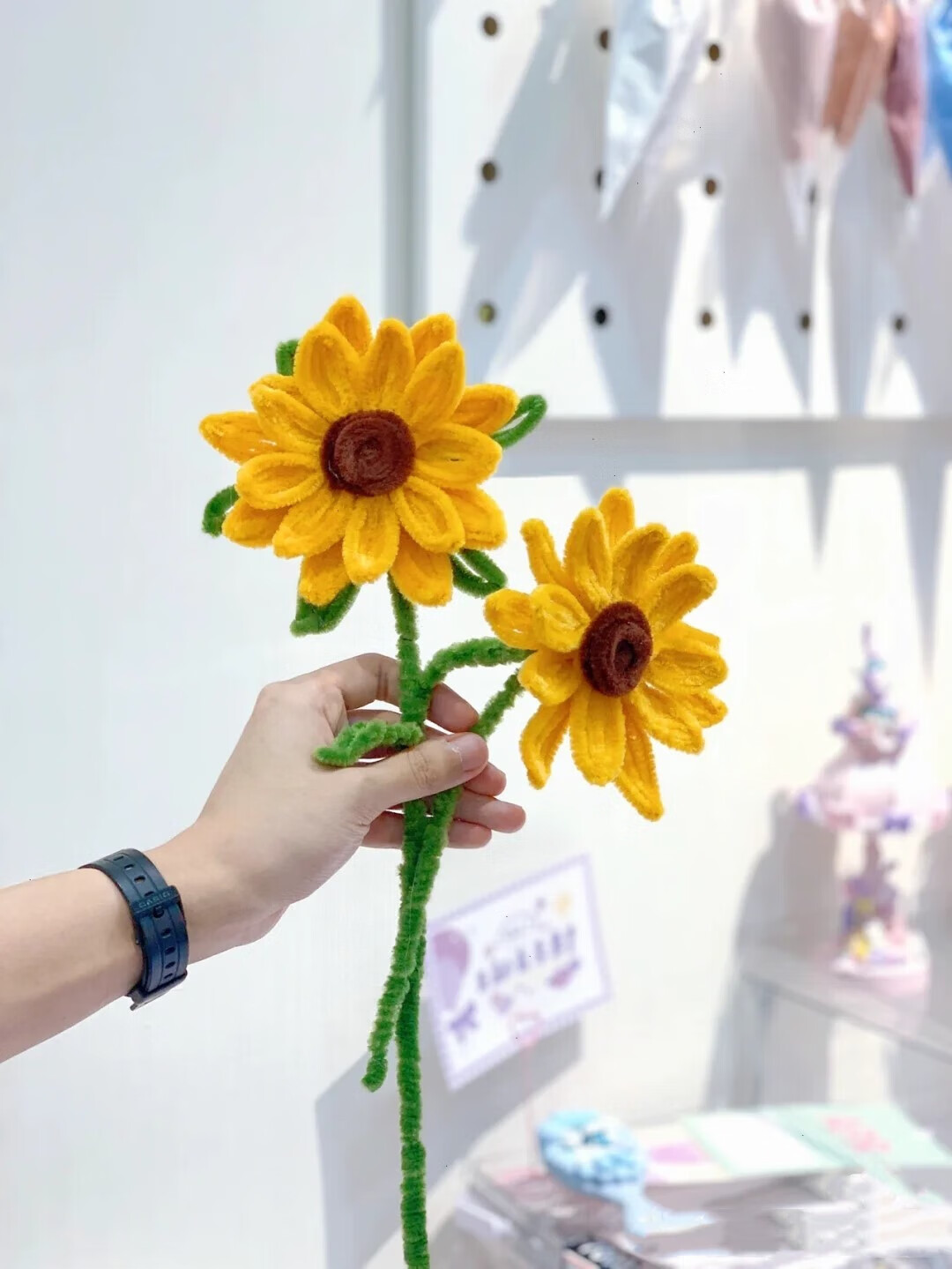 子芒扭扭棒diy材料包手工花束超密毛根扭扭棒玫瑰花郁金香材料包教师