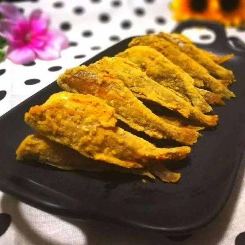 酥炸黄花鱼1kg裹粉油炸小黄花小吃半成品香酥小黄鱼1000g