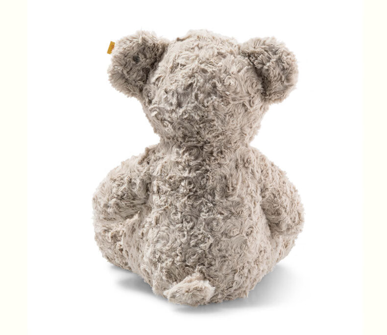 steiff史戴芙德国进口毛绒公仔honeyteddybear小熊玩偶浅灰色honey16