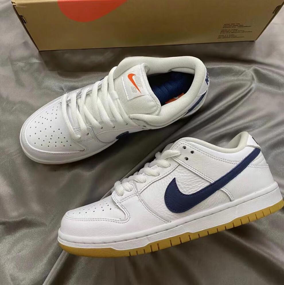 dunk low pro白蓝生胶复古低帮校园情侣滑板鞋男女同款aj男 dunk 白蓝