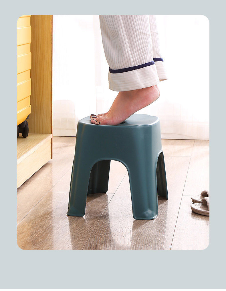 家用小凳子塑料板凳凳加厚圆凳防滑踩脚胶凳脚踏宝宝洗澡矮凳大号纯真