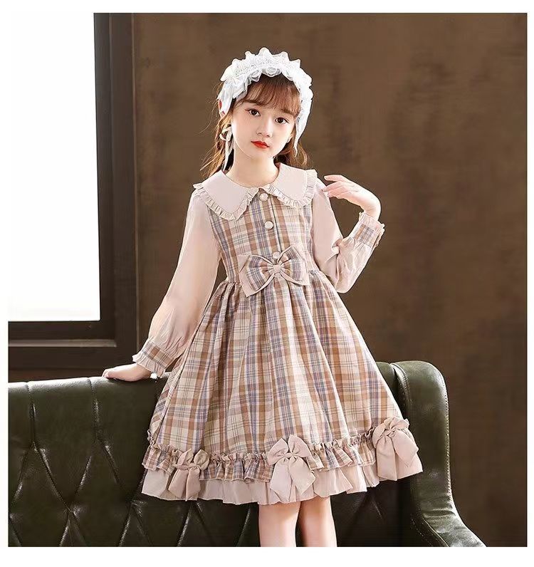 唐思贝雅洛丽塔儿童萝莉装12岁女童裙子秋季10岁女孩连衣裙大童15岁