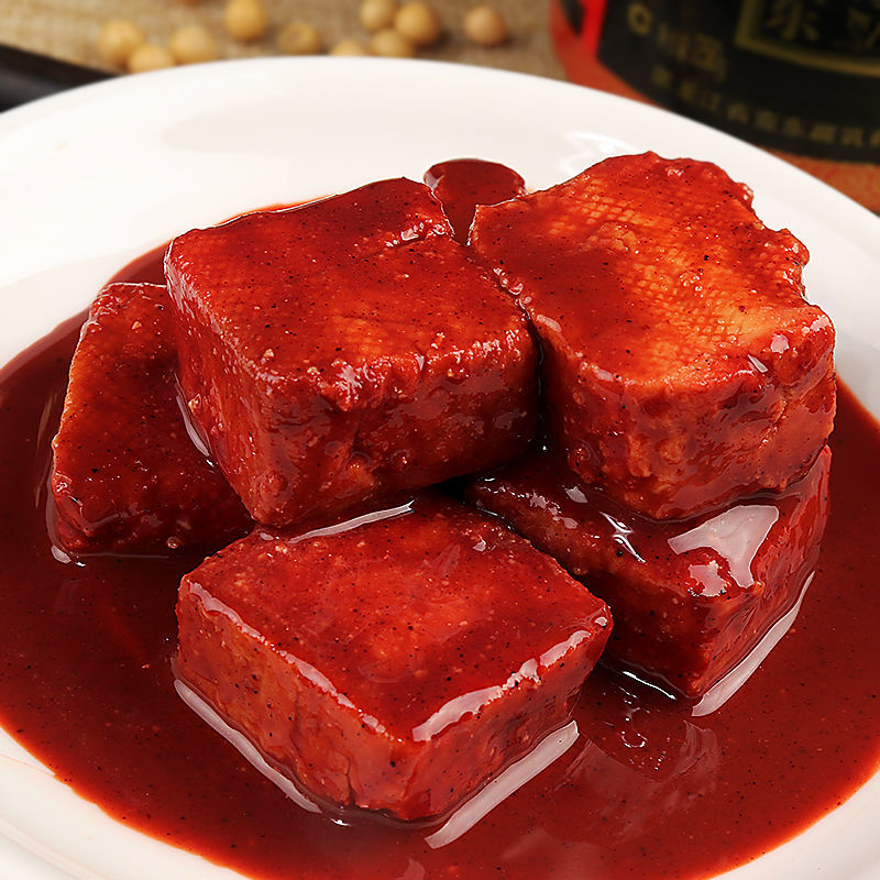 克东腐乳二克山豆腐乳汁黑龙江特产大块红方罐火锅蘸料玻璃瓶250克2瓶