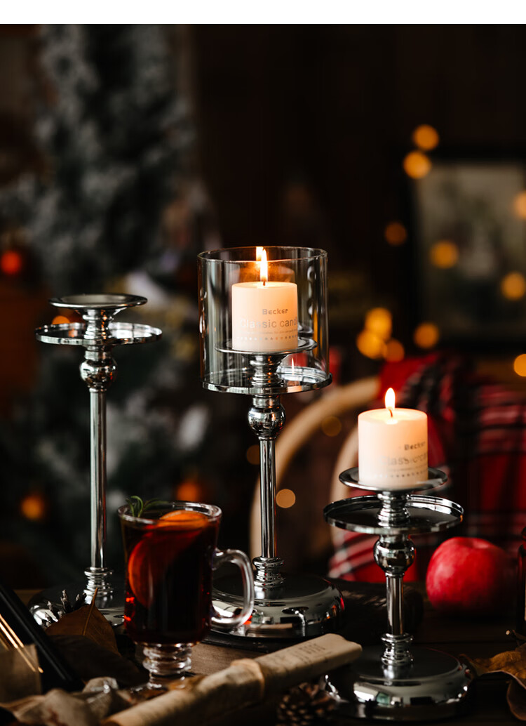 蜡烛台欧式西餐复古烛台香薰蜡烛家用烛光晚餐道具浪漫摆件蜡烛台座